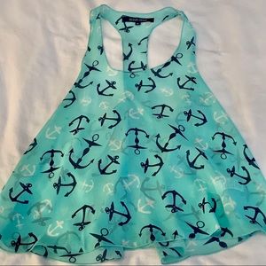 Ocean Drive Sheer Anchor Nautical Tank
